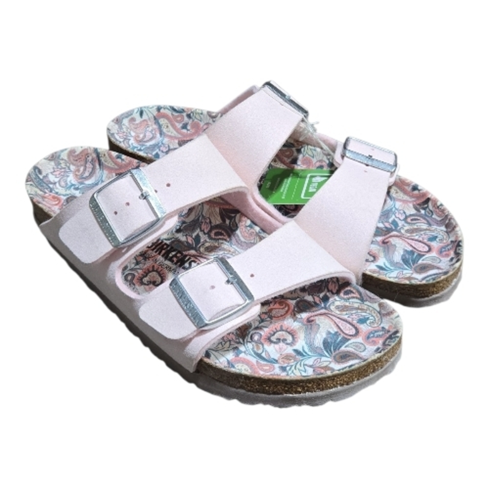 Birkenstock Arizona Vegan Light Rose Paisley Sandals Women's Size 9